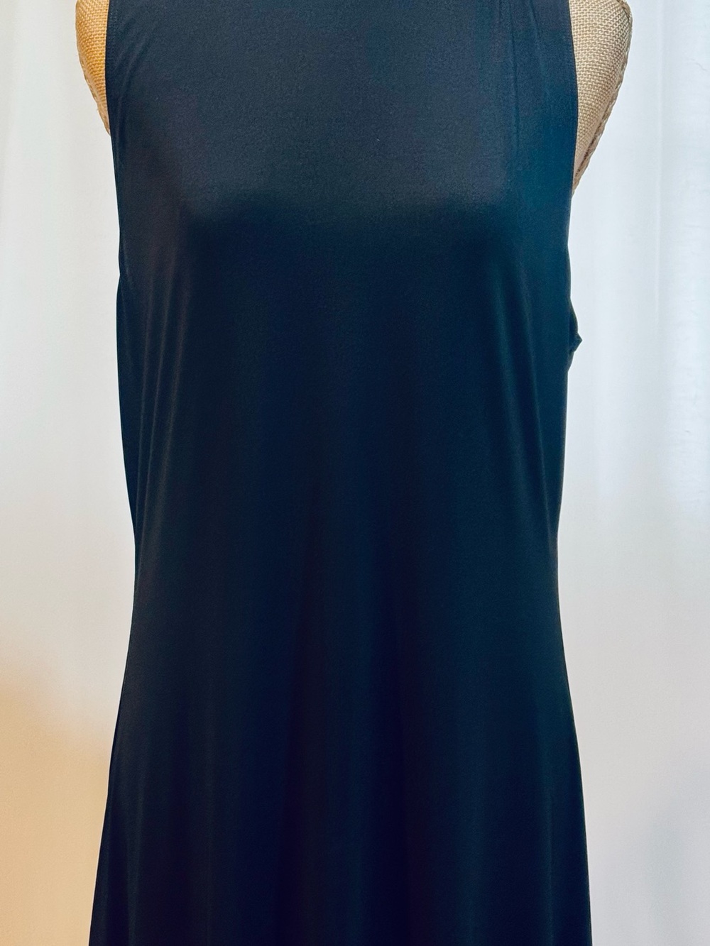 Theory Black Sleeveless Maxi Dress, Elegant style, size L - Picture 4 of 16